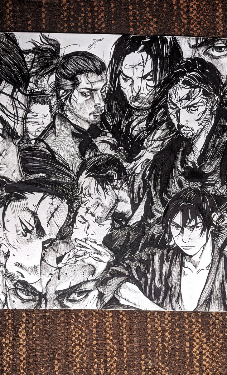 Kio_cah0's tweet photo. Sketch collage Vagabond
#vagabond #vagabondedit #vagabondmanga #miyamotomusashi #mangaart #manga #anime #art #otaku #anime #naruto #otaku #animeart #drawing #artist #draw #artwork #myart #sketch #sketchbook #artistsoninstagram #instaart #artistoninstagram #arts #sketches https://t.co/lUVxEjq2eA
