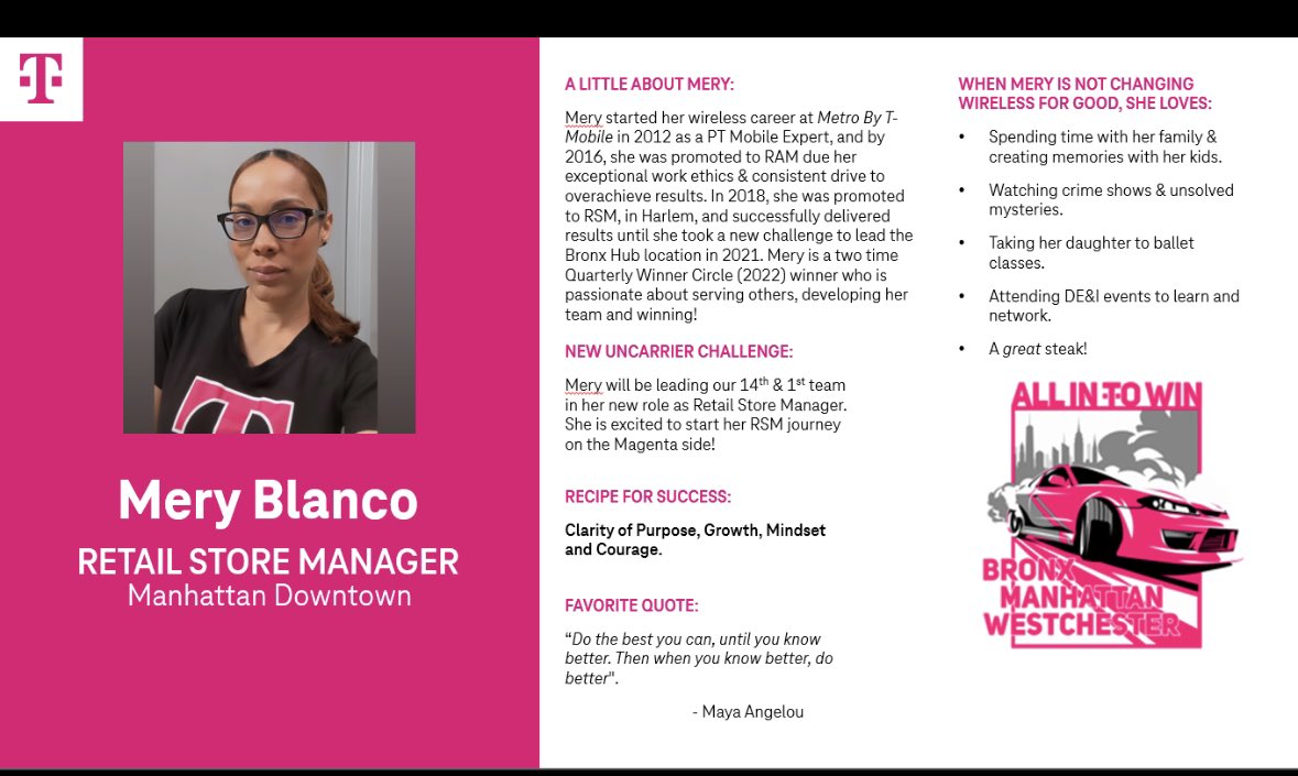 Still in awe of getting this opportunity 6 months later after making the decision to take a step down. It wasn’t easy but I’m so grateful for those who helped me think logically and not emotionally. I can’t wait to continue inspiring &amp; leading my new team to the top!😊🫶🏽🔥
