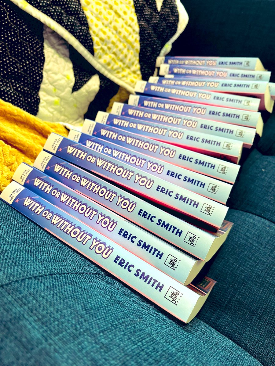ericsmithrocks's tweet photo. Just floating this out there, but any media friends, book bloggers, librarians, etc. maybe want an ARC of With or Without You?

I have… just so many of them. 

And with Inkyard dissolving I’m eager to find ways to keep this book going as November gets closer. ❤️ https://t.co/J5AxY8p9cK