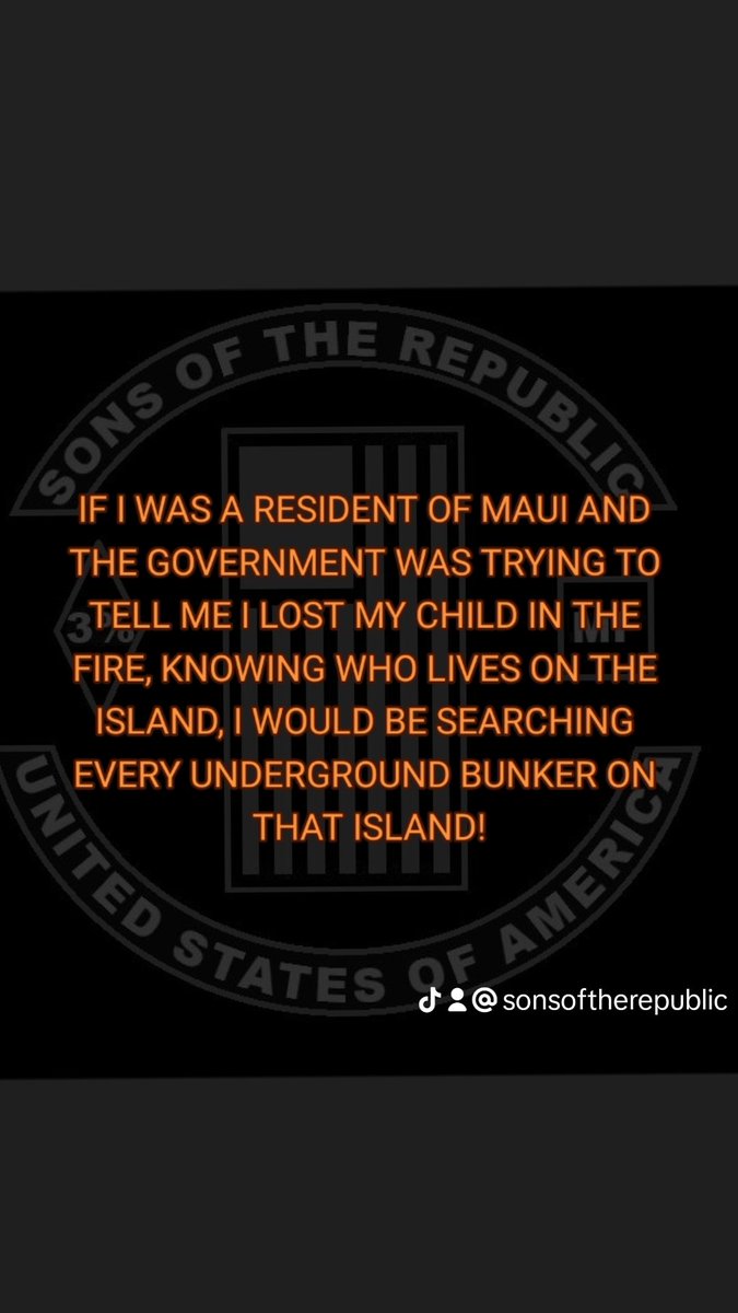RepublicSons's tweet photo. Do we have any proof, that children sent home from school made it home?
A bunch of missing children and no bodies? Something's not right!
#MauiFire #missingchildren #MauiLandGrab #Maui https://t.co/5IgzJmiXYy