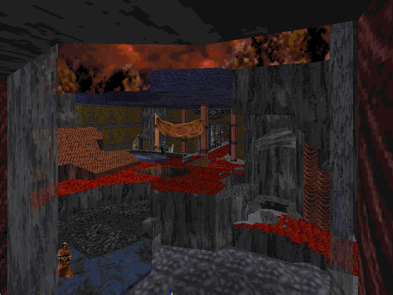 BloodDeathWish's tweet photo. E3M5 updates in Death Wish v2.0 for #Blood. Less linear w/fewer keys. City damage altered for faster travel. Museum now asymmetrical. All new bomb shelter. ✈️

#leveldesign #FPS #retroFPS #retrogaming #gamedev #indiedev #FPSgaming #gamedevelopment #screenshotsaturday #buildengine https://t.co/K0ozTJWF9d