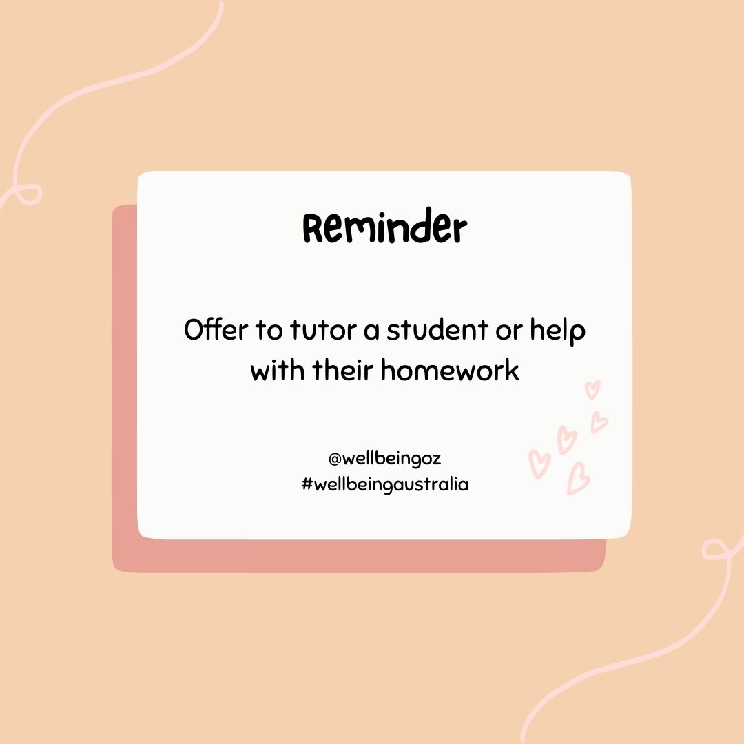 WellbeingOz's tweet image. 💡If you have some free time, why not offer a helping hand to someone in need with their homework?

#TutoringHelp #HomeworkSupport #StudyBuddies #LearningTogether #EducationMatters #SupportEachOther #GiveBack #WellbeingMatters #SupportiveCommunity #PayItForward