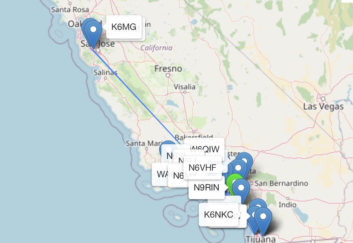 SUCCESS! Bagged 20 QSOs on 10GHz from SOTA W6/SC-362!!! If this was a POTA site, I’d have double activated it.. haha!  
Running microwave in Los Angeles is just incredible. Can’t believe I got the Bay Area over rainscatter! It sounded like weak and fuzzy CW, but we made it work.