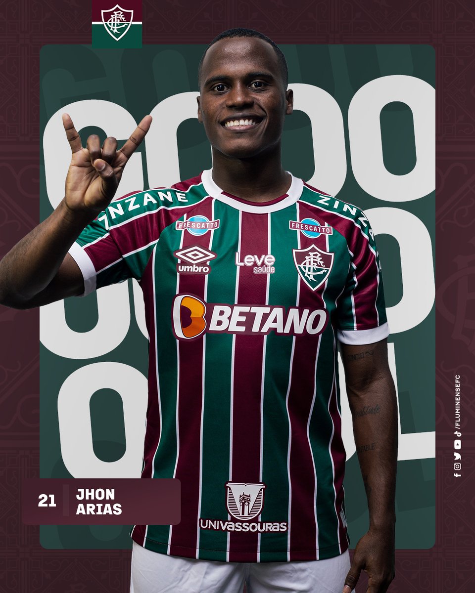 FluminenseFC's tweet photo. DEEEEEEEEELE! O COLOMBIANO MAIS AMADO DO BRASIL FAZ O TERCEIRO DO FLUZÃO NO MARACA! VAAAMOS, TRICOLOR! 🤘🏾🇨🇴🇭🇺 https://t.co/ipYFQX2qRo