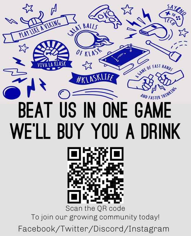 iloveklask's tweet photo. Come down to The Eddy tonight around 9PM for a chance to win free drinks if you beat one of the admins in one game of Klask. Lose and you don’t pay anything! #theeddy #klask #klaskgame #renoklaskcommunity https://t.co/875vrc9aVi