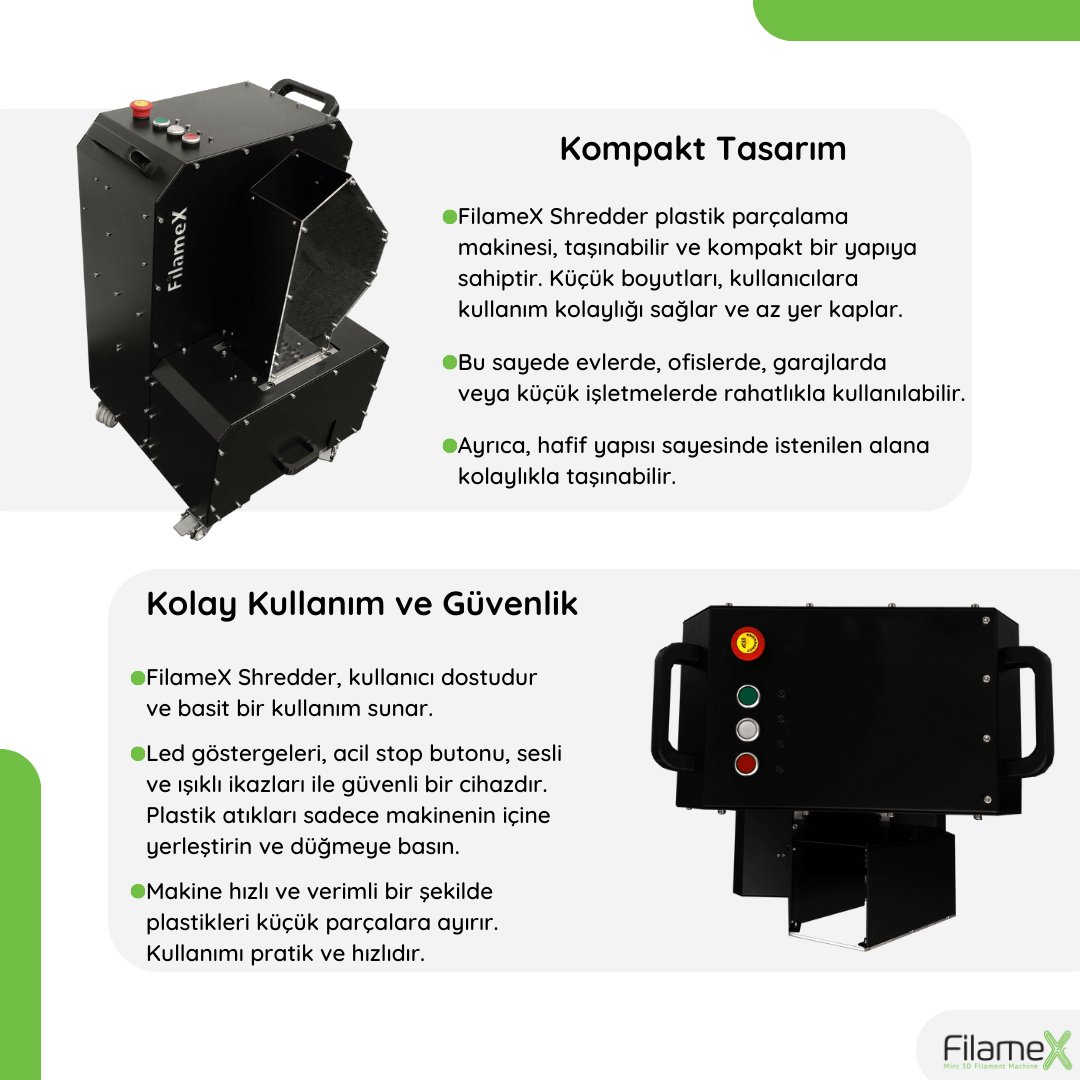 3dfilamex's tweet photo. FilameX Shredder Plastik Parçalama Makinesi. ♻️
#3dfilamex #filament #3dyazıcı #3dprinter #techonology #inovasyon #geridönüşümprojeleri #girişimcilik #plafilament #petgfilament #absfilament https://t.co/ToCwfStZZh