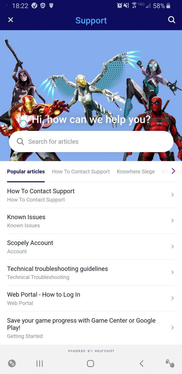 D_Ashoka's tweet photo. @MarvelStrikeF unable to contact support when there's no icon to tap, per your "How to Contact Support" article. Fix it so I can complain properly. 
https://t.co/hmWlBB0W8N https://t.co/fAA5l30ZS4