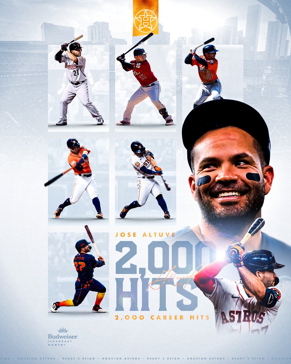 2K Club.

Congratulations Jose Altuve on 2,000 career hits.