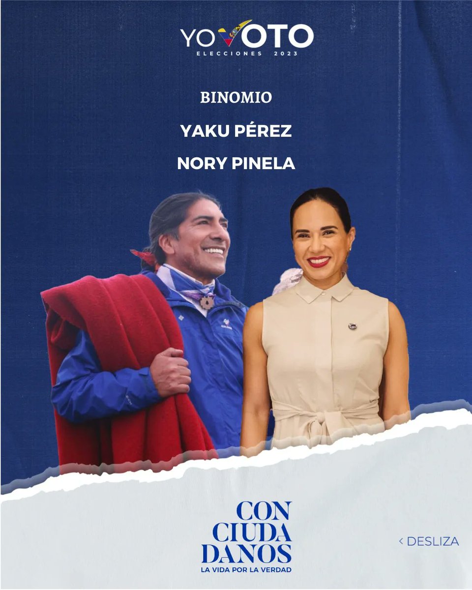 ConciudadanosEc's tweet photo. ¡No es sólo su propuesta, también se trata de su historia! 🗃️ 

Conoce un poco más sobre el Binomio Yaku-Pinela por las Listas: 2-17-20 y que han venido haciendo por el país. 🇪🇨✔️

Ecuatoriano que no te lo cuenten, ¡Investiga! 🔎🗂️

#Elecciones2023 #YoVoto  #ConciudadanosEc https://t.co/5999WSR33L