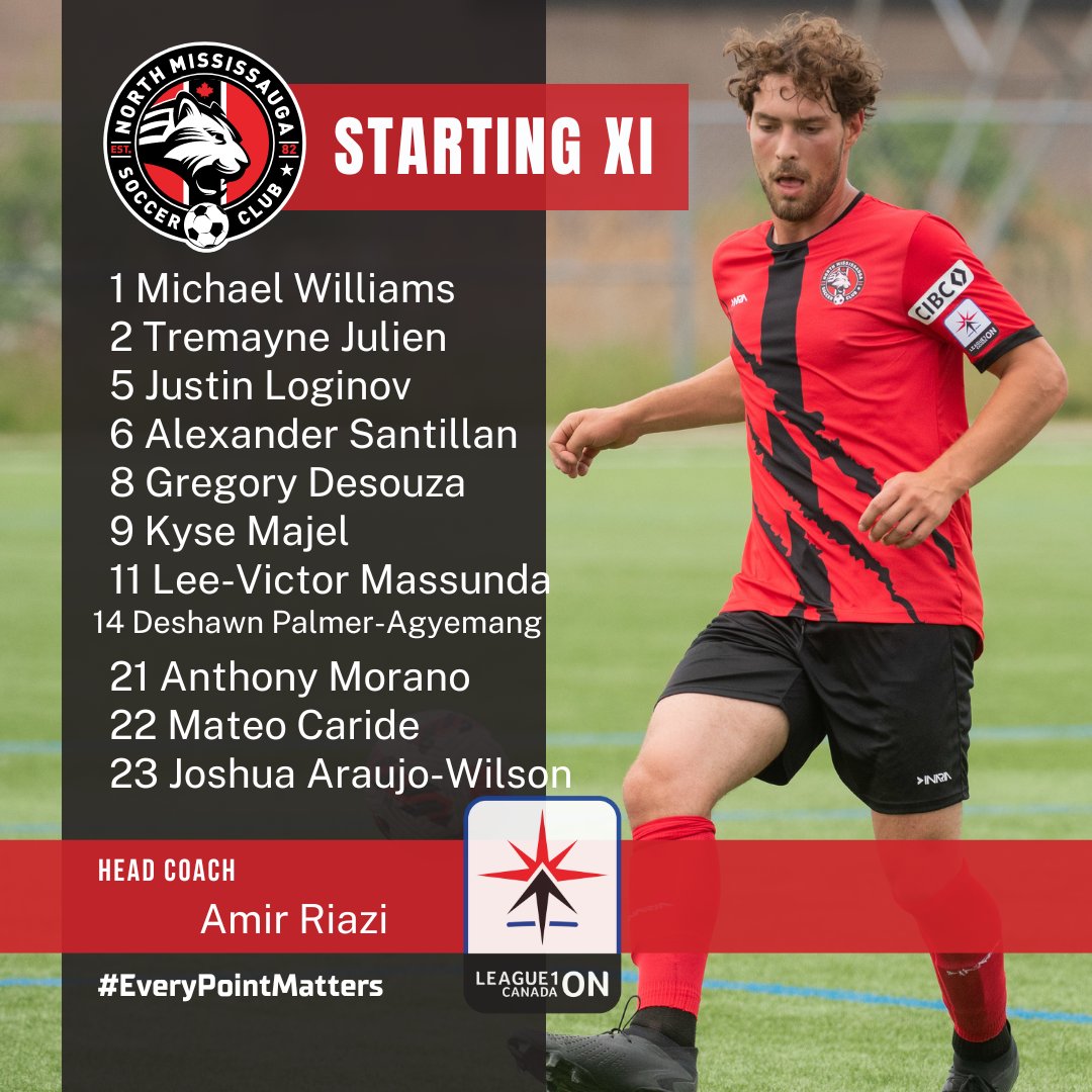 OntarioPLSoccer's tweet photo. @FCLondon Here is the starting XI for the visiting @NMSC_L1_Men !
#L10Live https://t.co/x5t7YjWlvm