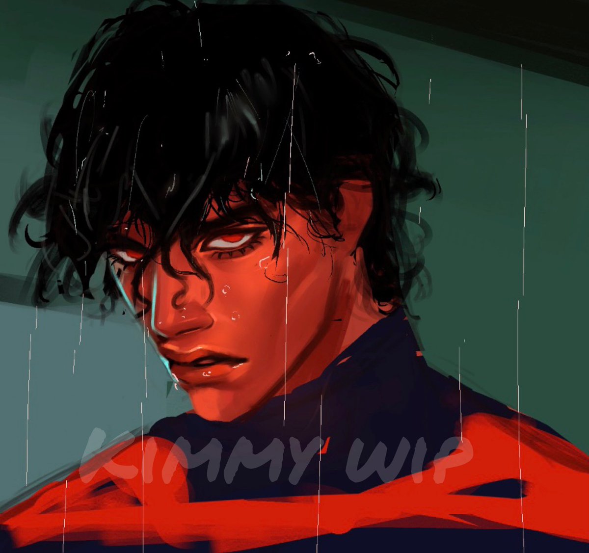 kimmy_art0912's tweet photo. I’m gonna regret so bad with this color palette but rn fuck it https://t.co/W5nW1dXQxU