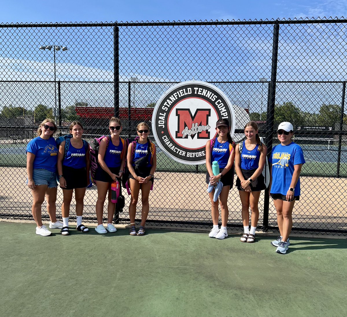 MFHS Girl’s tennis took 2nd place in the Morton Potter Invitational . Congrats to Ella Sandgren, Bella, Lexie, and Katie Nilles, Kristen Tuan and Bella Griffiths for an outstanding performance! <a href="/MFHSAthletics/">MFHSTrojansAthletics</a>