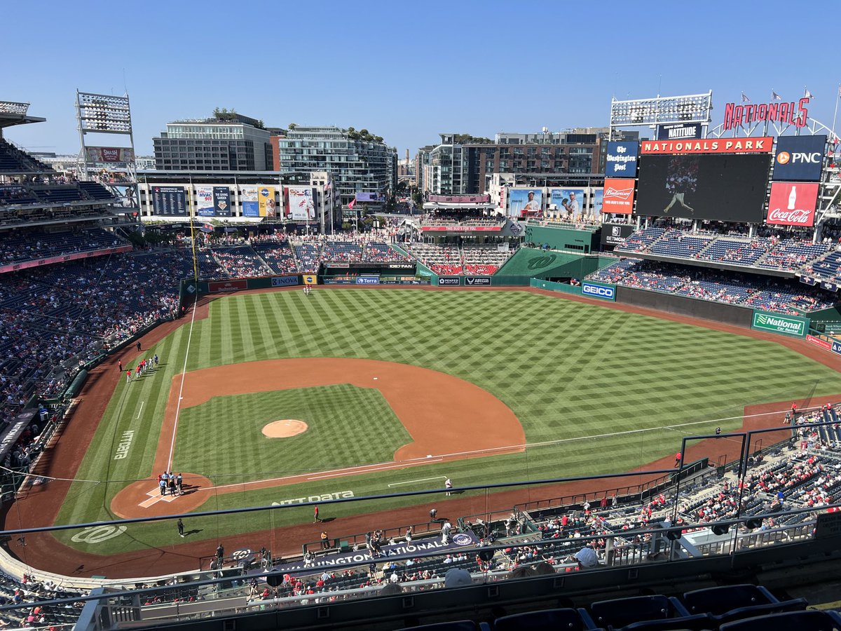 Fun time at the Nats game with family!