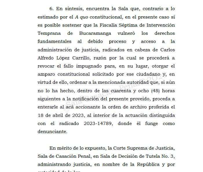 Melovides's tweet photo. La omisión en la notificación del archivo de la denuncia, vulneró el derecho al debido proceso y acceso a la administración de justicia, por lo que se dispuso informar dicha determinación. https://t.co/X3obA9O2g4 https://t.co/LENlbTIDht