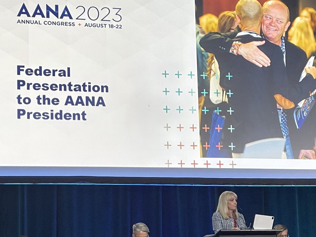 Congratulations Dr. Mund in a tremendous year as our AANA President! ⁦<a href="/aanacrna/">AANA</a>⁩ ⁦<a href="/angiecrna/">AngieCRNA</a>⁩