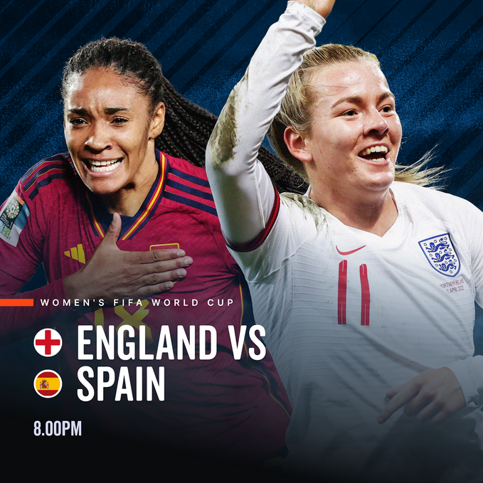 SmartBapp's tweet photo. After crushing all of Australia's hopes and dreams, England will get our Sunday Match of the Day spot in the World Cup Final.
#spain #england #womensworldcup #worldcup2023 #fifaworldcup #smartb #englandspain #worldcupfinal #soccer #football https://t.co/b9k7vZgWoD
