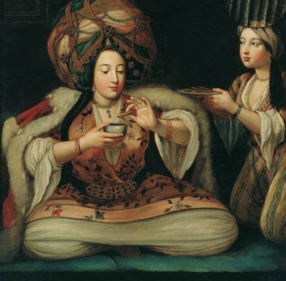 historyinmemes's tweet photo. During the 15th century, coffee held such significance in Turkish society that a woman had a valid reason for divorce if her husband failed to provide her with the daily coffee quota. Conversely, a prospective Turkish bride often faced judgment based on her coffee-making abilities. Whether a Turkish woman was chosen or rejected often depended on the quality of the coffee she brewed and served to her potential spouse.

In 1656, the Ottoman Grand Vizier Koprulu implemented new laws that banned coffee and closed down coffee houses due to concerns that men were congregating too frequently to sip coffee, question political authorities, and possibly plan revolts. However, following violent riots and substantial public backlash, these laws were swiftly revoked, replaced instead by heavy taxation on coffee houses.

Turkish coffee has also been employed for fortune-telling, where individuals read the patterns left in the cup after finishing their coffee. This form of divination, known as "fal," is primarily practiced by Turkish women.

Lastly, when in Turkey, it's essential to note that Turkish coffee is distinct, requiring an exceptionally fine grind (finer than espresso) and boiling instead of brewing. Each pot yields four pours, and if you prefer it sweetened, the sugar must be mixed before boiling to avoid ruining the coffee. When ordering Turkish coffee, specifying your desired sweetness level in advance is crucial.