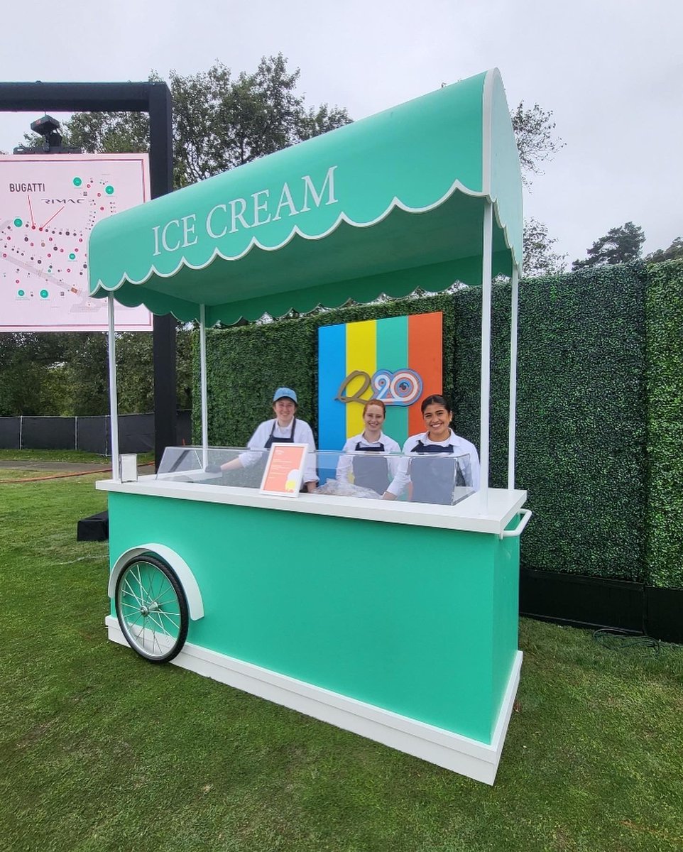 Carmel, ice cream cones, and classic cars at The Quail, A Motorsports Gathering. A perfect start to our weekend with @QuailLodgeCA.