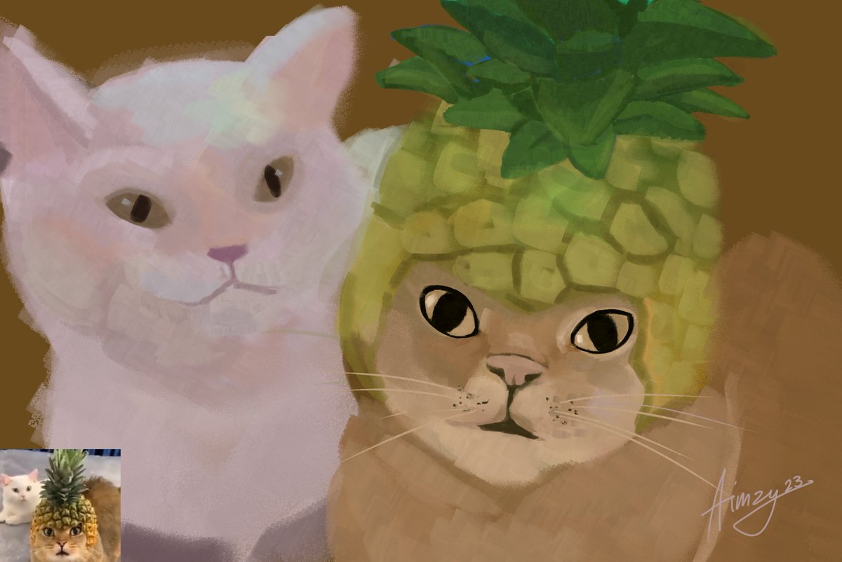 AimzyArts's tweet photo. Pinyapple Cat of X

#CatsOnX  #catmemes #painting https://t.co/9CH1kdAly6