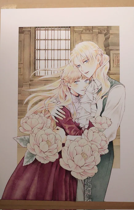⑤～⑦キャラ色塗り。⑧完成。スキャン編集部には生原稿を郵送しています。本番よりレイアウトから試し塗りまでの時間の方が長いスキャンは媒体によって色味が少し違って見えますね。 