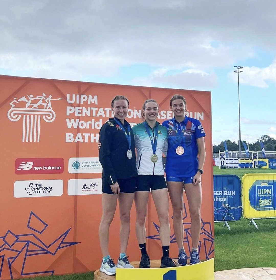 Canada’s Devan Wiebe takes silver in the senior category (Women’s Individual) of The UIPM 2023 Laser Run World Championships, today w/ athletes competing across 12 Women’s Individual Laser Run categories.
<a href="/SportCanada_EN/">Sport Canada</a> @theuipm <a href="/TeamCanada/">Team Canada</a> #laserrun #MPBATH2023#ModernPentathlon