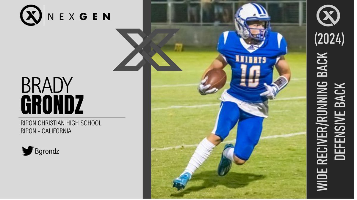 Friday night action from California ... 2024 WR/DB/ATH Brady Grondz <a href="/BGrondz/">Brady Grondz</a> puts up 218 all purpose yards... 17 carries for 104 yards &amp; 1 TD and 41 yards on 2 catches for a TD with 73 returning yards... that's doing work for the night