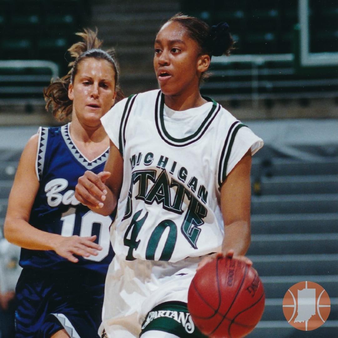 HoopsHall's tweet photo. Silver Anniversary Saturday | Vnemina (Reese) Cooper

Vnemina (Reese) Cooper of @SS_Archers was a 1998 Indiana All-Star. She finished her high school career with totals of 1,185 points and 545 rebounds. After high school she went on to Michigan State where she was named to the 2000 Big Ten all-freshman team and was the team captain in 2001 and 2002.