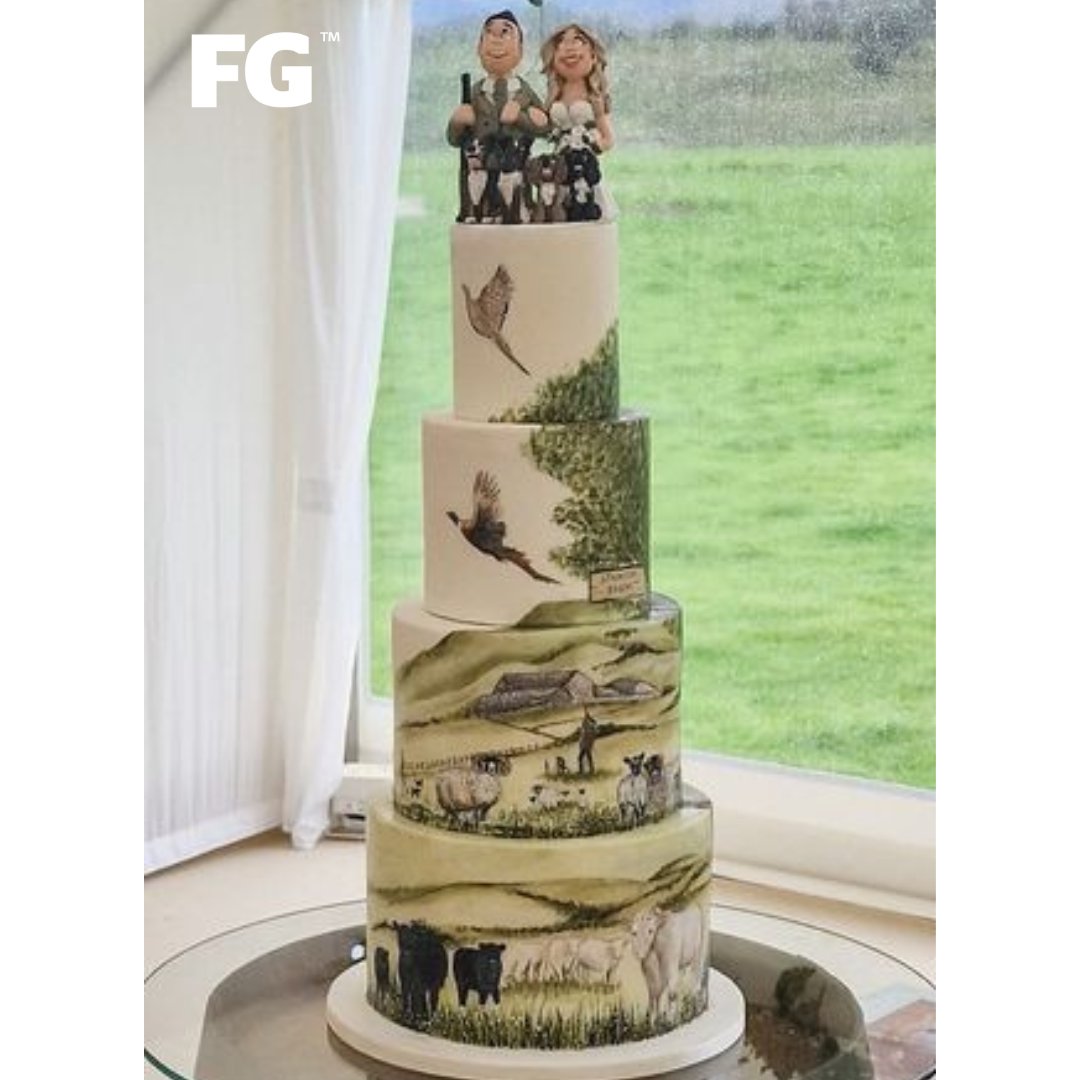 Now that is a cake 😍 congratulations on your wedding @carlyscountrylife 🎉

#weddingseason #weddingcake #countrywedding #farmerwedding #ukcountryside #congratulations #farmlife #newlyweds
