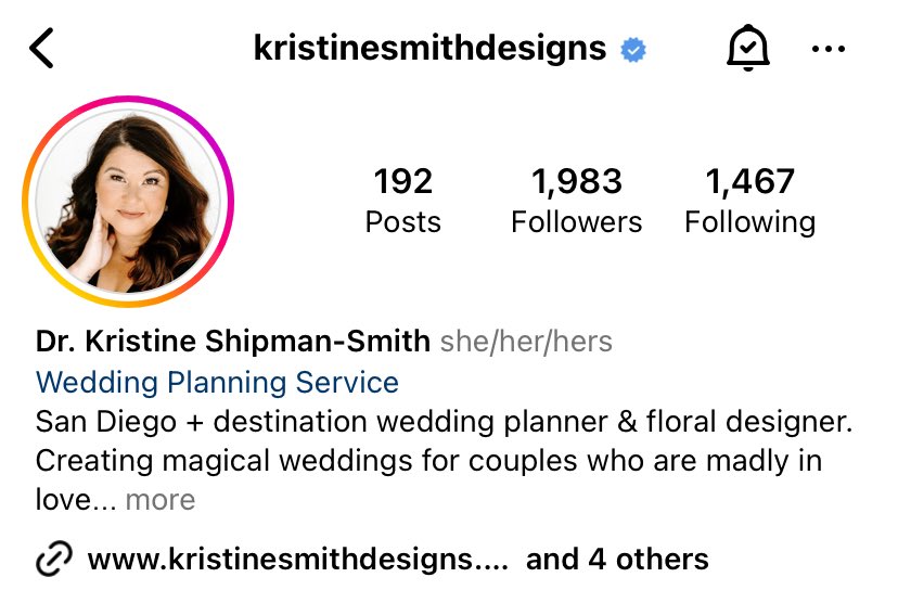 Give Kristine a follow on Instagram so she can hit 2000 followers 🥳🎉

instagram.com/kristinesmithd…

#wow #instagram #follow #weddingdesign #awesome #friend #love #flowerpower #relationships #married #dating #engagement #weddingday #weddingbestie