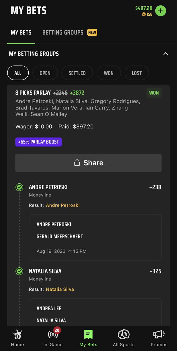 first parlay i’ve done in months 😂