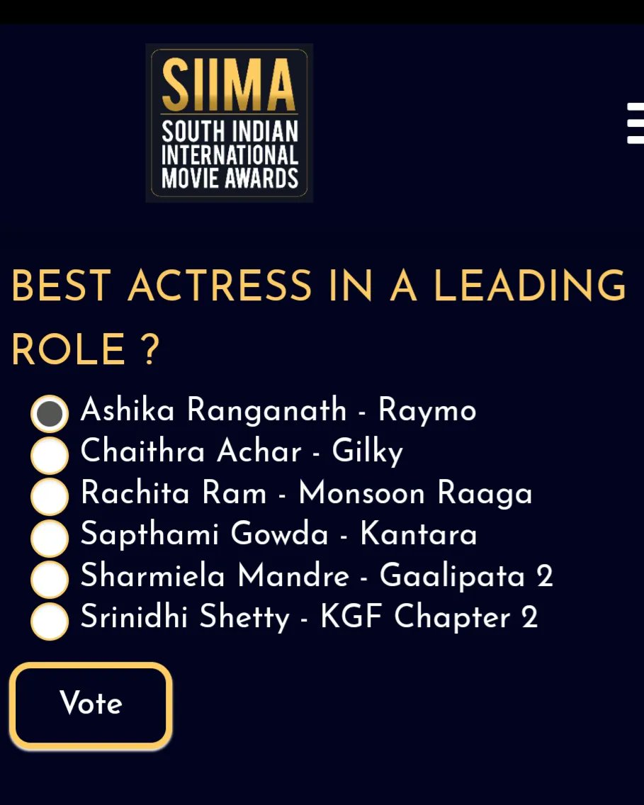 SaiAshika9876's tweet photo. Last Year We did it for #Pallavi Now It's Time For #Mohana to Win ♥️✨
Vote for our Queen #AshikaRanganath as @siima Best Actress in a Leading Role ( Kannada ) For #Raymo Movie 🤩
Vote link - https://t.co/xGRDflaEIb
#Ashika #AshikaRanganath
#VoteforAshika #SiimaAwards2023 https://t.co/AHdSc5DQYS