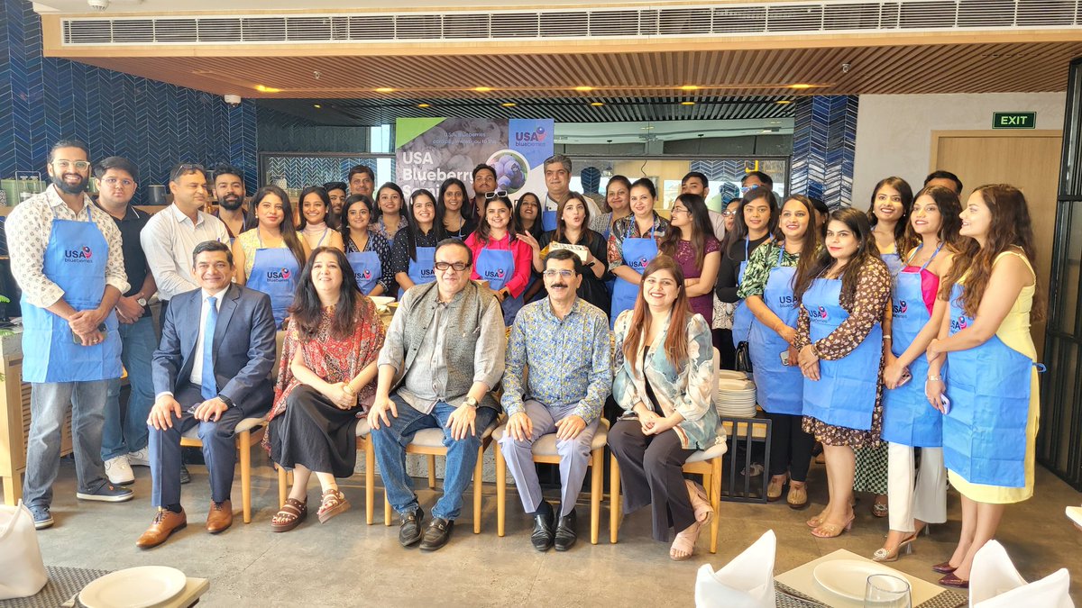 #Jaipur thank you all for attending our #FBAIUSABlueberries Seminar yesterday 🫐 
Demos, tastings, learnings, 🫐 curated lunch and more saw a fabulous afternoon!
<a href="/salloni/">MasalaChic</a> <a href="/blueberries/">Blueberries 🫐</a> <a href="/USDAIndia/">USDA India</a>
<a href="/USDANutrition/">USDANutrition</a> <a href="/USDA/">Dept. of Agriculture</a> #India #USABlueberries