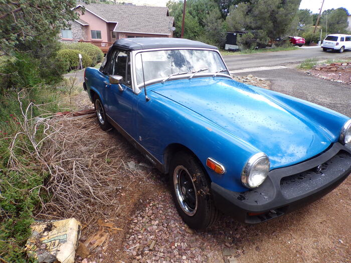 Ray's 1976 MG M-Type Midget (For Sale $4,500) MGExp Registry #AutoShrine dlvr.it/Stv68h