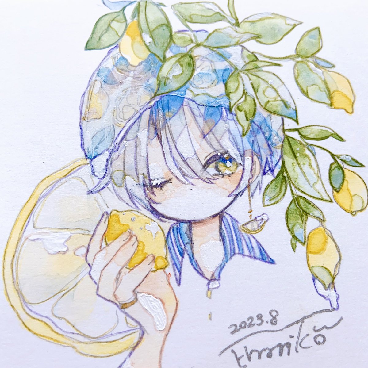 「レモン 」|針子🦔のイラスト