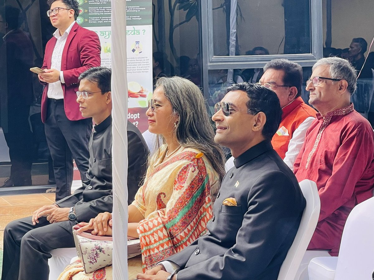 prateekaol's tweet photo. Ambassador of India 🇮🇳 to Lao PDR , H. E. Mr. Prashant Agarwal at the embassy of India on the occasion of 77th Independence Day of India. #Laos #ambassador  #PrashantAgarwal https://t.co/UsxgKS1MGz
