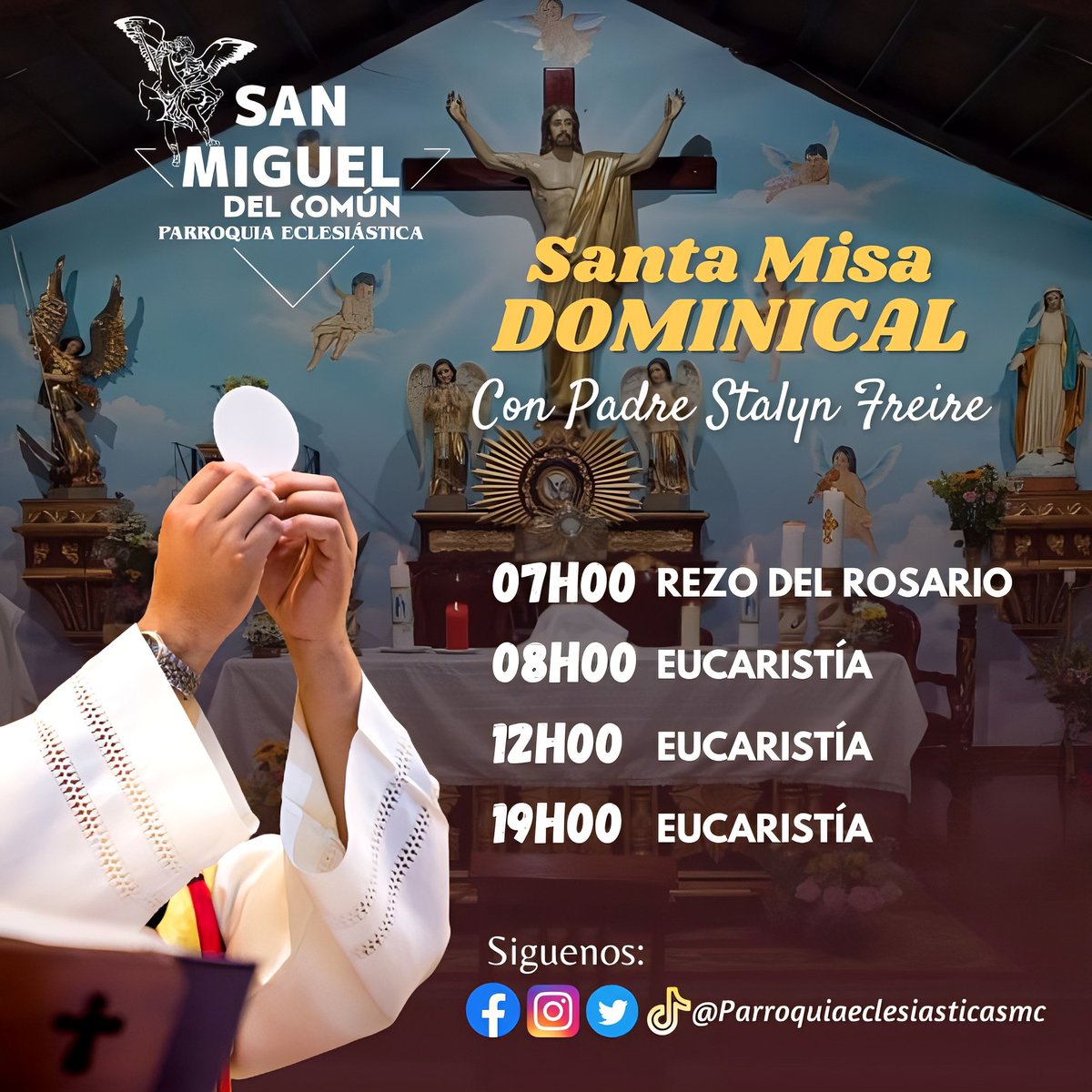 Parroquiasmc's tweet photo. EUCARISTÍA DOMINICAL https://t.co/PkHtduK0zU