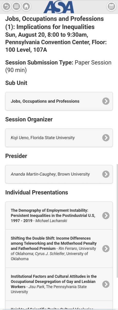 I'm going to be presenting a really cool paper on teleworking and income disparities tomorrow (Sunday, 8/20) at 8am in the Convention Center, First Floor, Room 107A!
It's gonna be a great session! #ASA2023