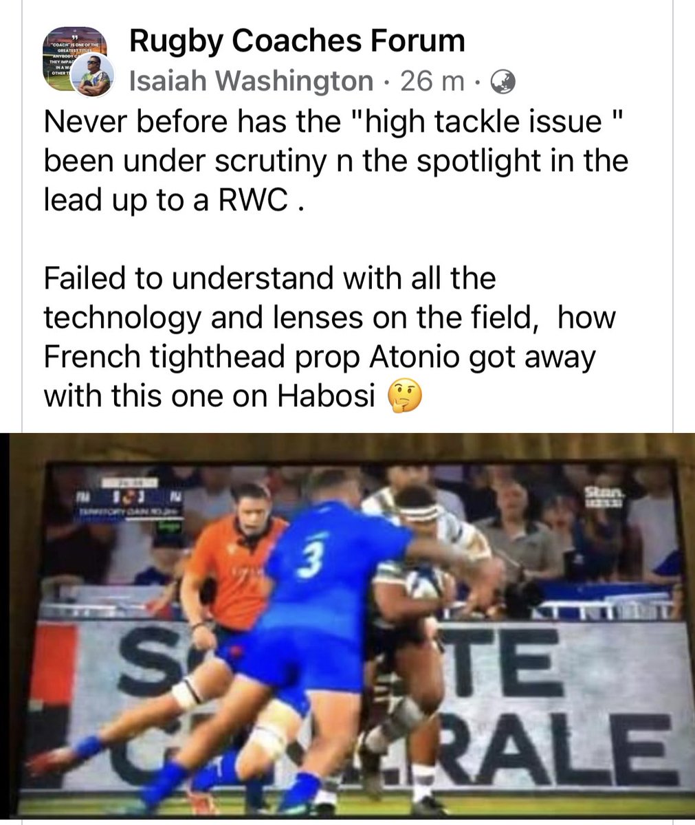 World Rugby, before you come to preach to us about how we run our FRU and suspend us and all that, why dont you guys first address the elephant you are all trying to hide in the room - the inherent bias, thinly veiled racism and unfair behaviour of refs against island players (1)