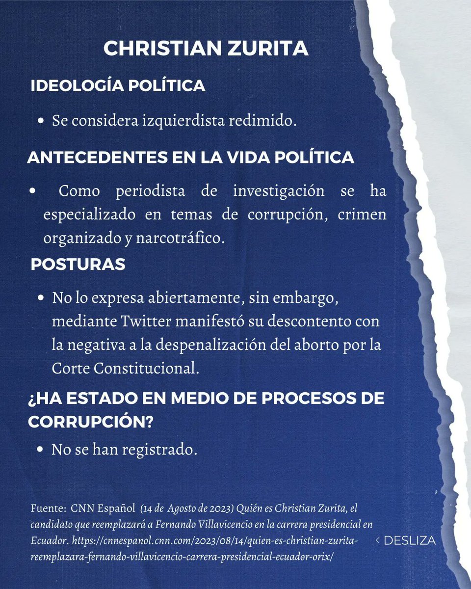 ConciudadanosEc's tweet photo. ¡Formarte, concientiza tu Voto! 🇪🇨✔️

Conoce un poco más del Binomio Zurita-González por la Lista: 25 (Partido Político Construye)

Que no decidan por ti, ¡Formate! 📖✔️

#Elecciones2023 #YoVoto #BinomioZuritaGonzález #Votoconciente #NodesperdiciesTuVoto #ConciudadanosEc https://t.co/BhiIG3YLRr