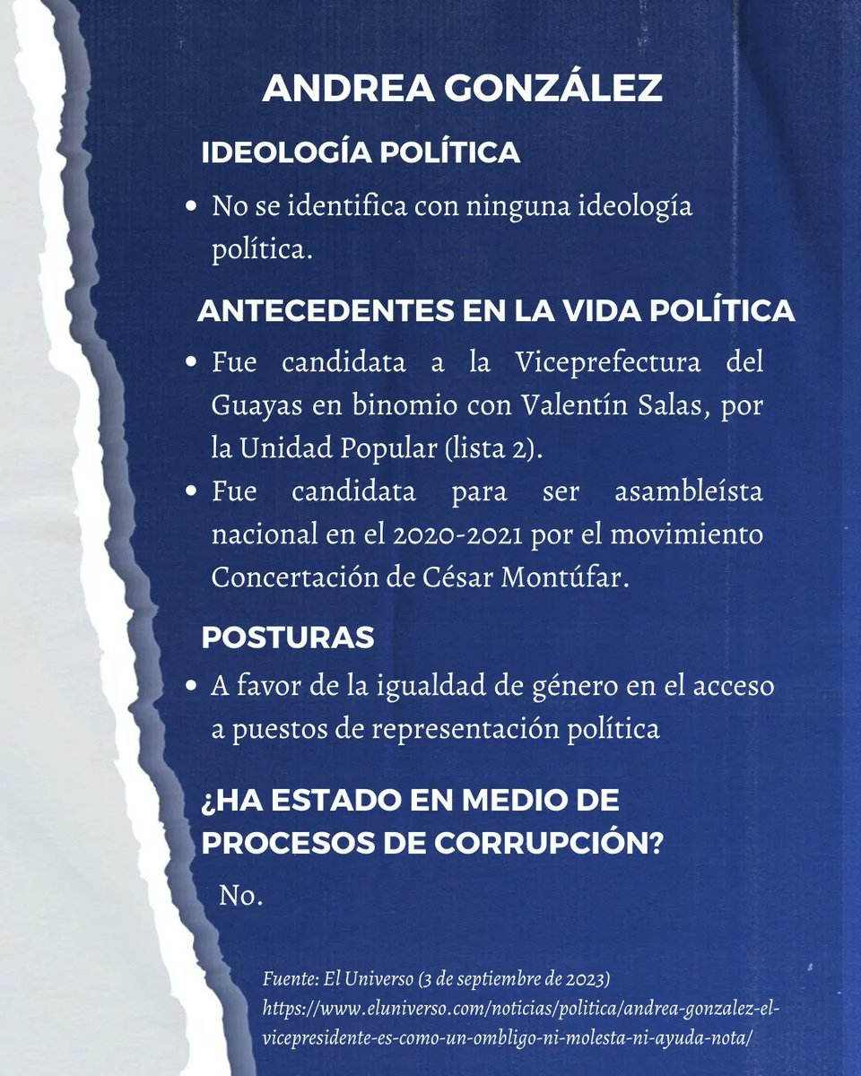 ¡Formarte, concientiza tu Voto! 🇪🇨✔️

Conoce un poco más del Binomio Zurita-González por la Lista: 25 (Partido Político Construye)

Que no decidan por ti, ¡Formate! 📖✔️

#Elecciones2023 #YoVoto #BinomioZuritaGonzález #Votoconciente #NodesperdiciesTuVoto #ConciudadanosEc