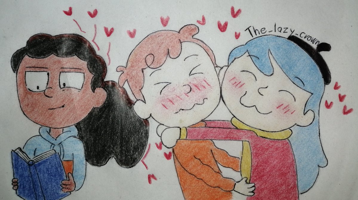thelazycrow1's tweet photo. Frida is happy to see the relationship between her 2 friends but sometimes they are too cloying for her https://t.co/zMBZ0zPVg1