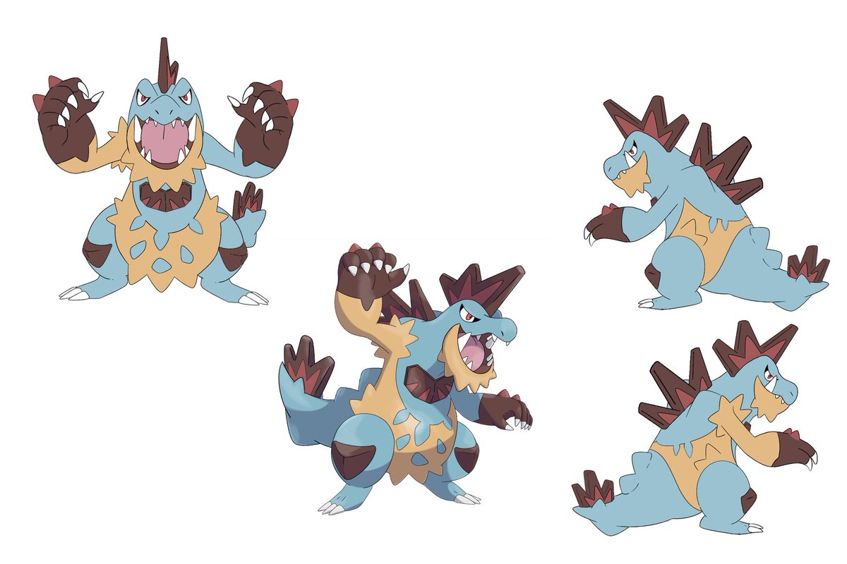 GRaptor28's tweet photo. Feraligatr Regional
Tipos: Agua/Roca
Inspiraciones: Recuperar el concepto de cavernícola de Croconaw,Un Rock-ero Punk y En un "Deinosuchu". Participo en uno de los retos de @ebaruon para Pokémon meteoro.
#fakemon #PokemonGO #newparadoxforms #retoebmon https://t.co/oyzPAvcWtL