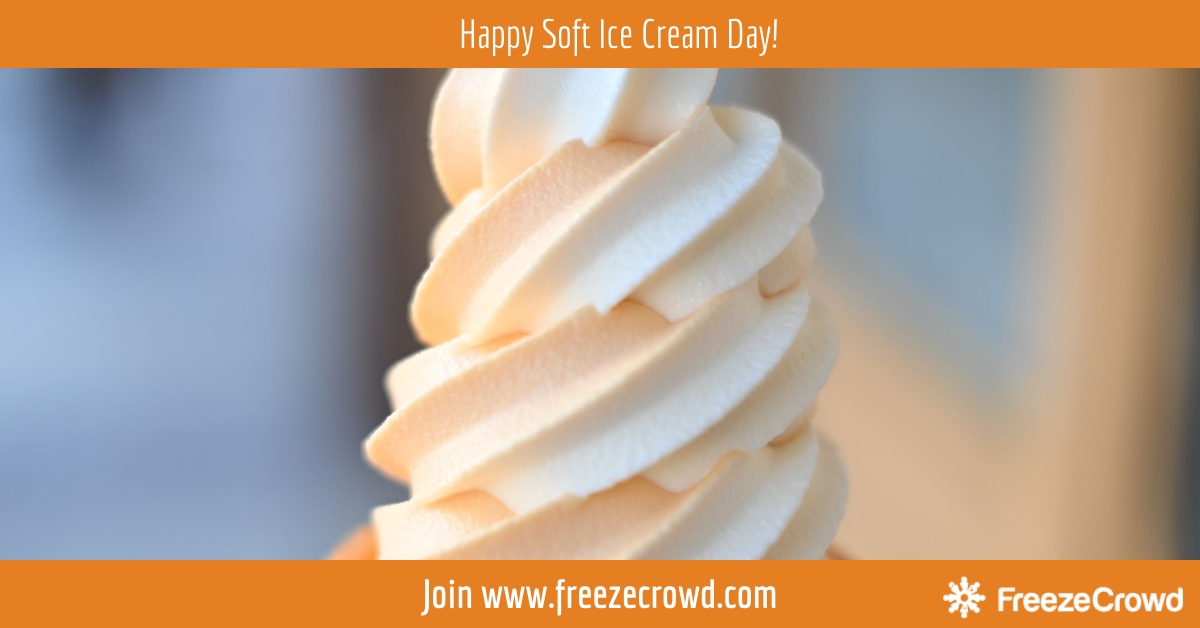 FreezeCrowd's tweet photo. Happy Soft Serve Ice Cream Day! Join us on https://t.co/p9iVfzPDnN to freeze with your favorite ice cream! 🍦❤️😀❄️ #NationalSoftIceCreamDay
#SoftIceCreamDay #NationalSoftServeDay #SoftServeDay https://t.co/OHu64b6Oha