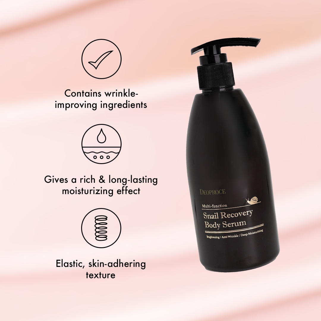 Want intense, long-lasting hydration after your evening shower? Swipe to see why the Deoproce Snail Recovery Body Serum is perfect for the job 🙌🏻 #SkinComeTrue Shop now via Shopee or Lazada 🐌 🛍️ Shopee: l8r.it/5zZ2 🛍️ Lazada: l8r.it/7Dzl