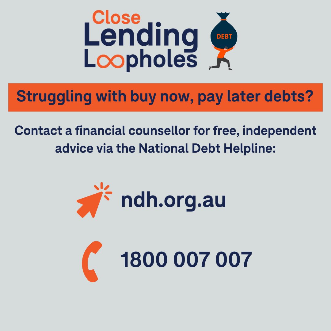 choiceaustralia's tweet photo. If youโre struggling with debts, get free, independent advice by contacting the National Debt Helpline: https://t.co/bIJGzQo6o2 #AfterPayDay https://t.co/4tCLZLq8Ih