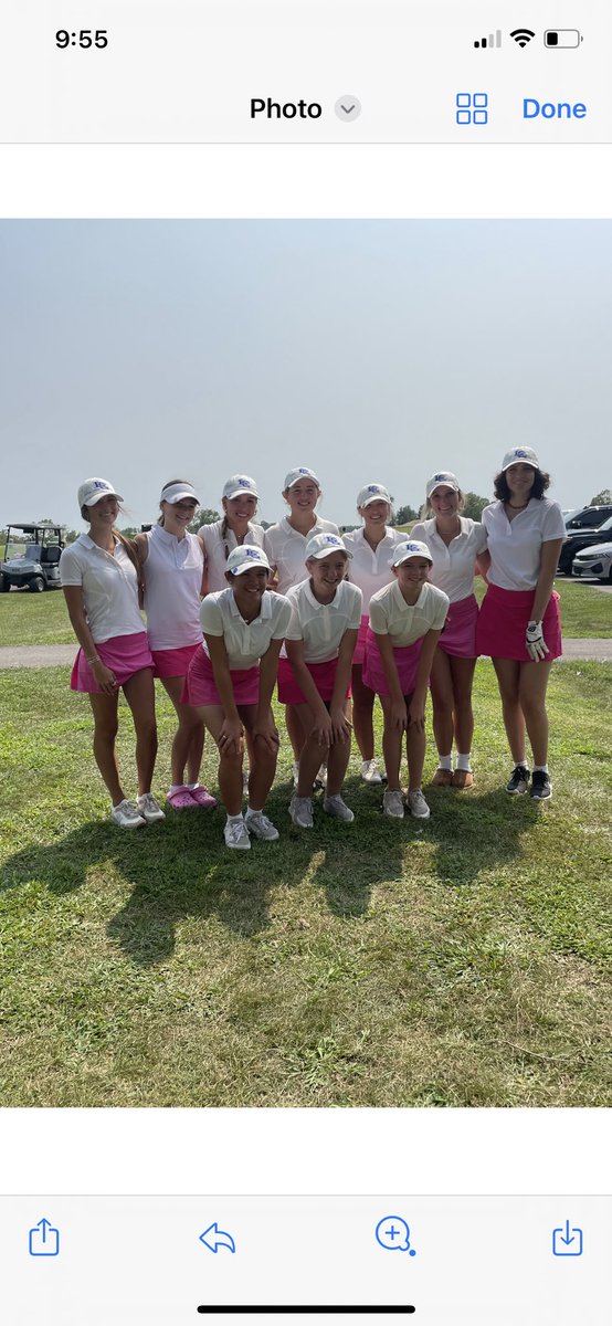 lexcathgolf's tweet photo. The Lady Knights took 🥈 place today as they hosted teams today from around the state.  Macy Cecil lead the way for the Knights with a 74 while Ellie Fightmaster contributed with a personal best of 89! https://t.co/Xpe85mclbB