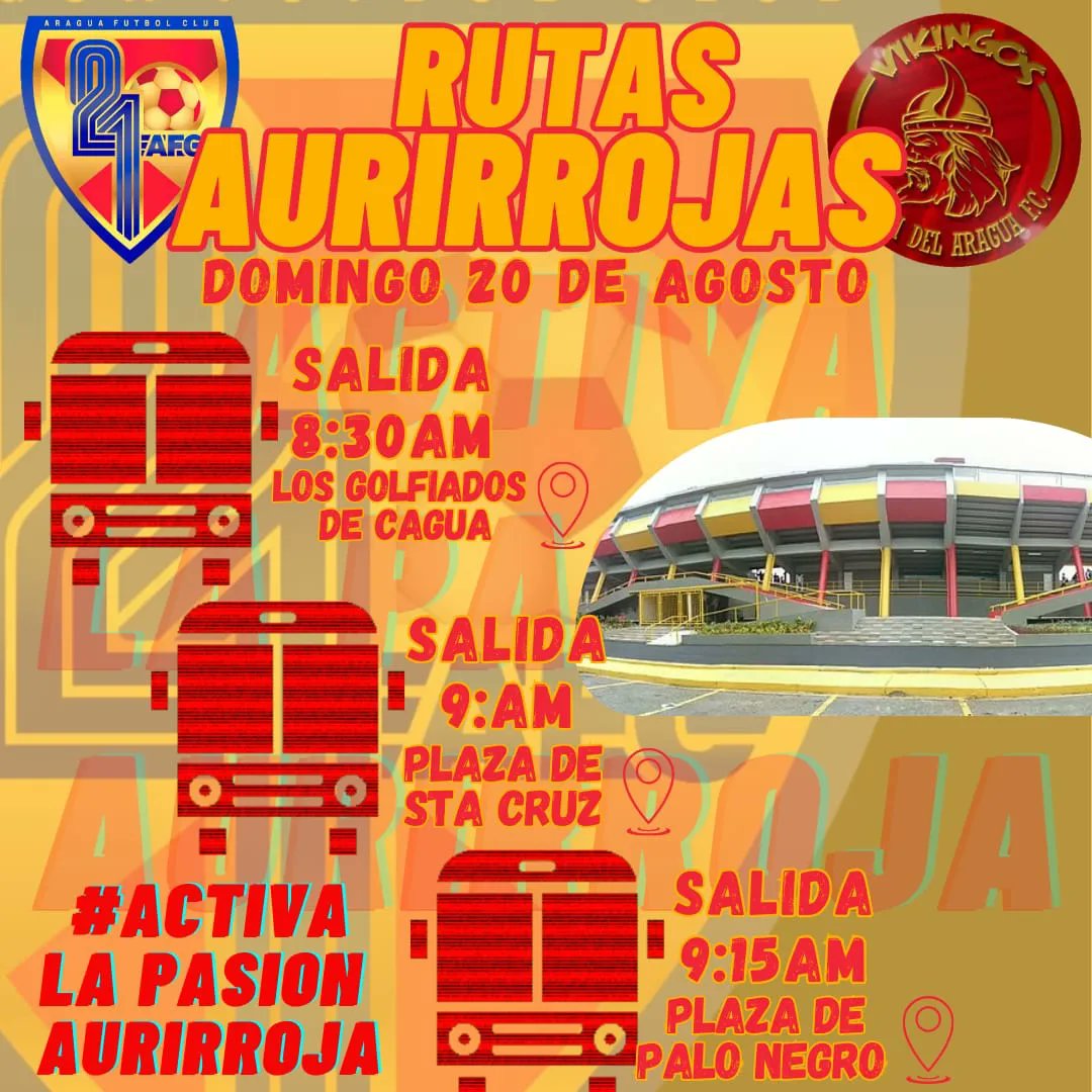 VikingosPte's tweet photo. VAMOS LOS ARAGUEÑOOS 💛❤️ https://t.co/H5DEWTs282