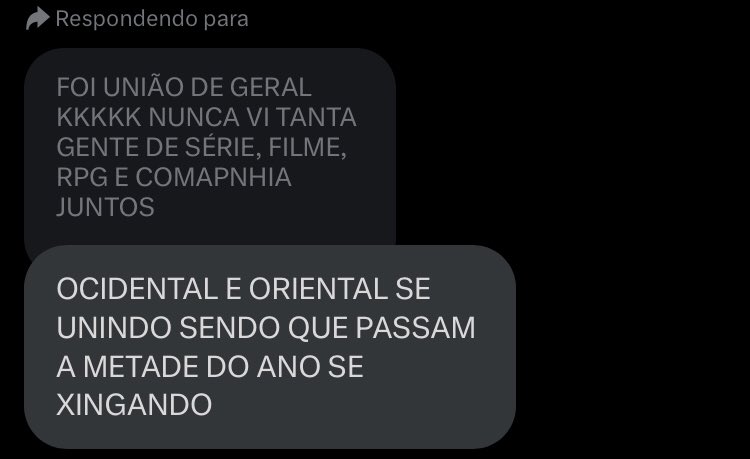 essa fofoca uniu todos nós pprt