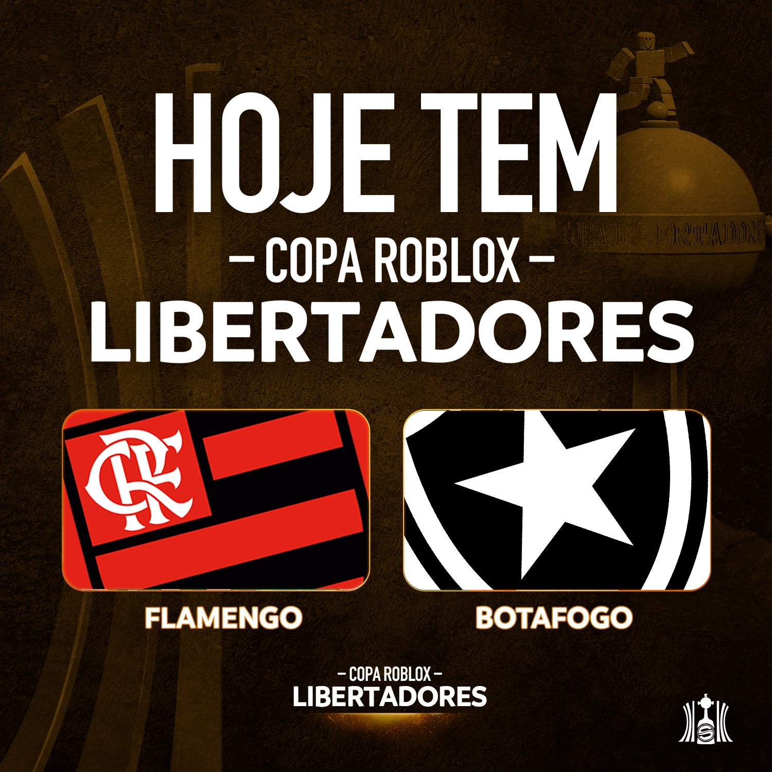 CLÁSSICO: Em jogo incrível, Flamengo é eliminado pelo Botafogo na Copa  ROBLOX Libertadores. : r/futebol