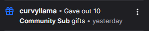 @Curvyllama Randomly got subs from this amazing streamer on Twitch last night. I was live on Kick, not<a class="tags" target="_blank" title="On Twitter" href="/?out=eyJ0eXAiOiJKV1QiLCJhbGciOiJIUzUxMiJ9.eyJpYXQiOjE3MjIxNTgwNzMsImlzcyI6InR3cG9ybnN0YXJzLmNvbSIsIm5iZiI6MTcyMjE1ODA3MywiZXhwIjoxNzUzNjk0MDczLCJyZWRpcmVjdF91cmwiOiJodHRwczovL3R3aXR0ZXIuY29tL0N1cnZ5bGxhbWEifQ.fmEHR7OzLirxPjkaPyyf15Bkb2JqNTmtxMiNRLczZCpNwjemlTkmJE2c9A0AjY347GzLnsuM3Kw1OkNDFXlYtA">@Curvyllama</a><a href="/tag/myxanniversary"class="tags"><span>#myxanniversary</span></a>